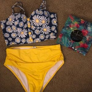 Cupshe Sunflower High-waisted Bikini 💛